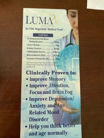 Luma Tablets For Neurocognitive Disease | Holistic Comprehensive Brain Health Care